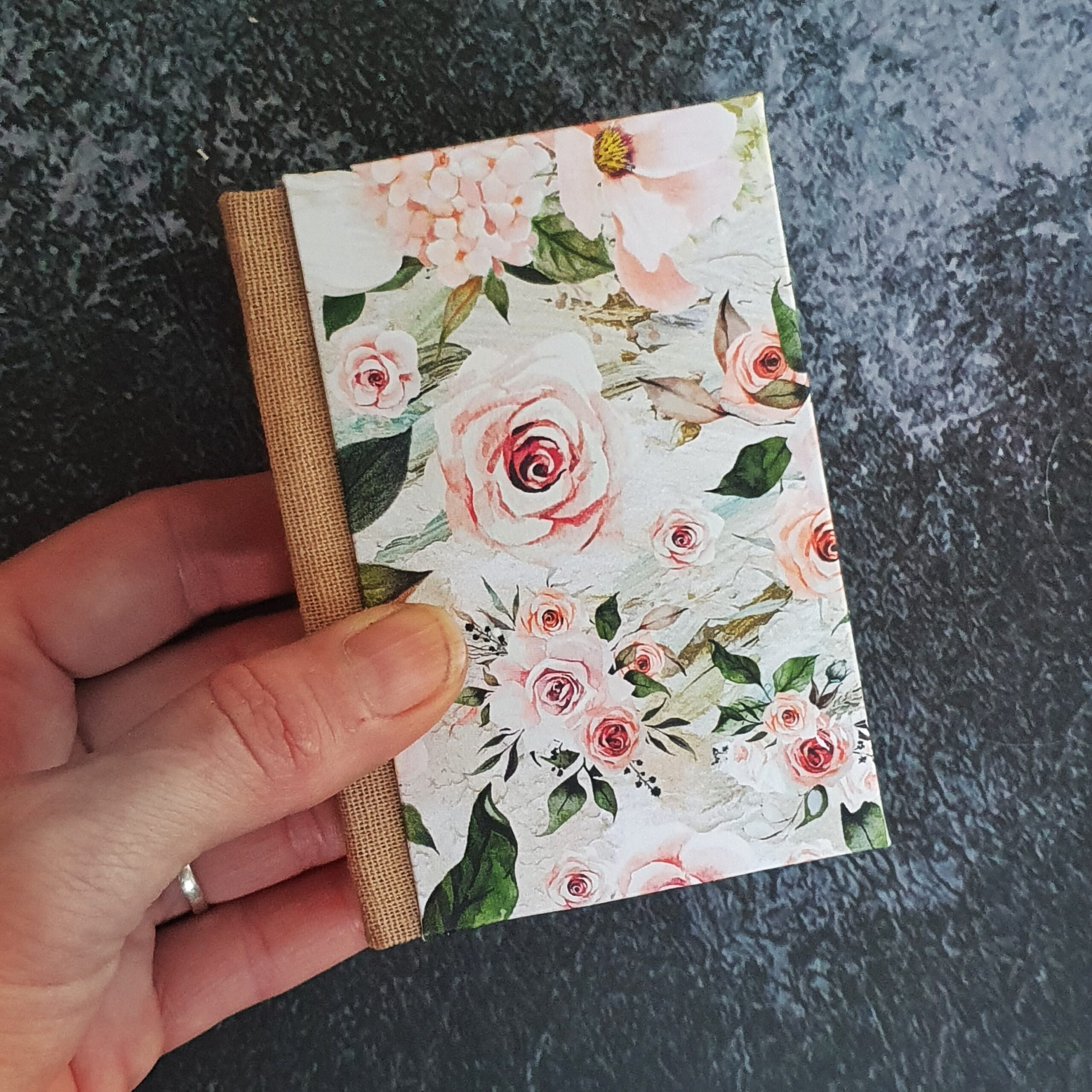 Hardbound mini notebook